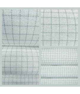Тканина для вишивання Zweigart Easy Count Grid Murano 3516/1219, 32ct шириною 140см, біла з розміткою