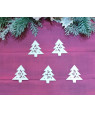 Новорічний декор із дерева "Ялинка" (розмір 50х40 мм)