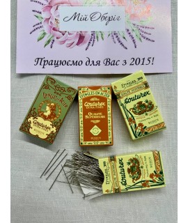 Шпильки цвяшки Bohin Vintage 0,6×30 мм (200 шт.)