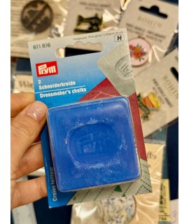 Кравецька крейда Prym 611816 (жовта + синя, 2 шт., 50×50 мм)