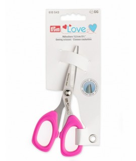 Ножиці для шиття з мікрозаточенням – Prym 610543 (13,5 см, серія Love)