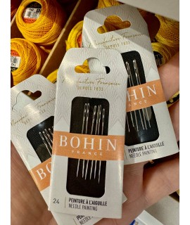 Голки для вишивання Bohin №24 з подвійним вушком