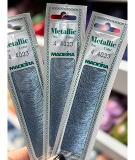 Металізована нитка  Madeira Metallic N4 4033 , aqua-marine