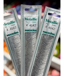 Металізована нитка  Madeira Metallic N4 4042, antique silver