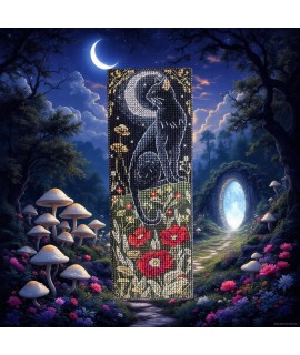 Guide Between Worlds Bookmark — Cross Stitch Kit (Plastic Canvas)