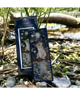 Frog Bookmark — Cross Stitch & Beadwork Kit (Plastic Canvas)