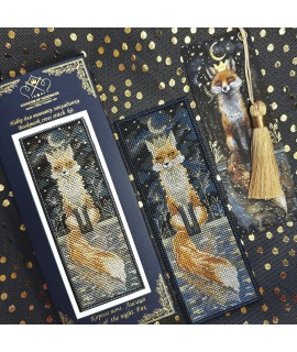 Fox Bookmark — Cross Stitch & Beadwork Kit (Plastic Canvas)