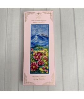 Spring Hoverla Bookmark — Cross Stitch Kit (Plastic Canvas)