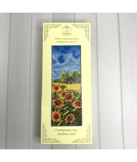 Sunflower Field Bookmark — Cross Stitch Kit (Plastic Canvas)