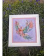Flower Phoenix cross stitch kit