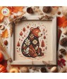 Autumn Bear cross stitch kit