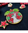 Deer Embroidery Kit — Felt, Beads & Wooden Base
