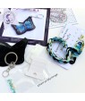 Embroidery Kit “Blue Butterfly on Black” (art. 1101)