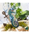 Seahorse Embroidery Kit — Felt, Beads & Rhinestones