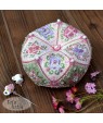 Blooming Biscornu (15‑part) — embroidery kit