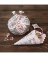 Blooming Biscornu (15‑part) — embroidery kit