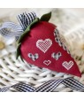 Strawberry & Gingham — embroidery kit