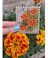 Cross-Stitch Kit “Marigold” — Postage Stamps Series