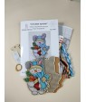 Cross-Stitch Kit “Snowman Bunny” — Snowmen Series