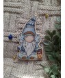 Cross-Stitch Kit “Gnome with a Lantern” — Gnomes Series