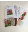 Cross-Stitch Kit “Tulips” — Postage Stamps Series