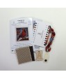 Cross-stitch kit “Cardinal” — red bird on a berry branch