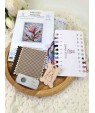 Cross-stitch kit “Magnolia” — floral design on blue background