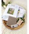 Cross-stitch kit “Gray hare” — profile in grass and flowers
