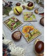 Cross-stitch kit “Autumn grove” — tree in leaf and birds above