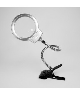 Лупа з гнучким тримачем та LED-підсвіткою – MG15120-A